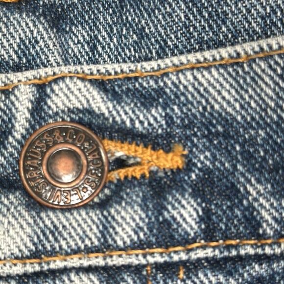 Vintage 1992 Levi’s 545 Blue Shorts Men’s 40 Loose Denim Jean Shorts USA made - Picture 8 of 12